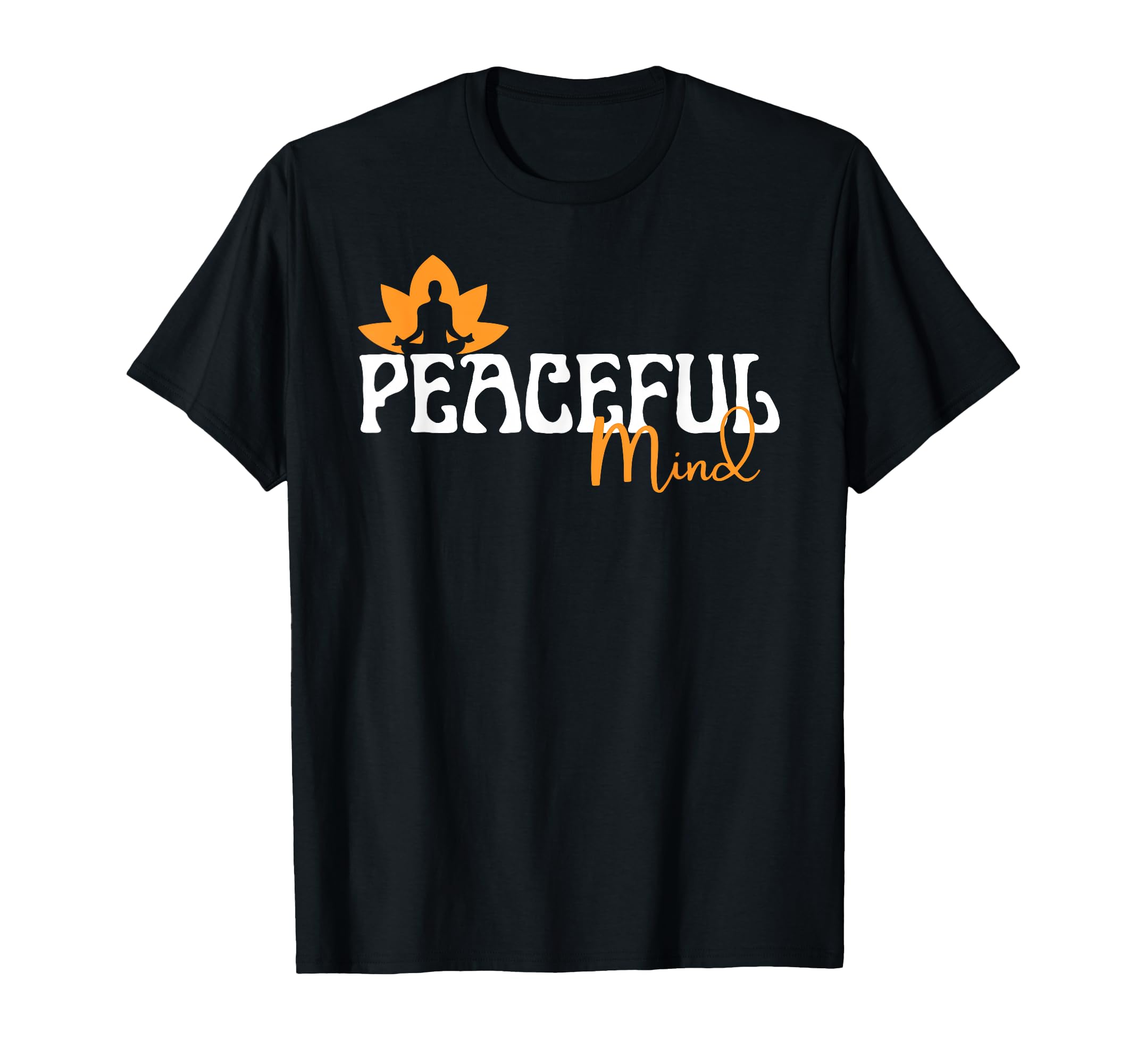 Peaceful Mind Buddha Lotus Meditation T-Shirt - Custom Art Print Unisex - T-Shirt, Sweatshirt, Hoodie