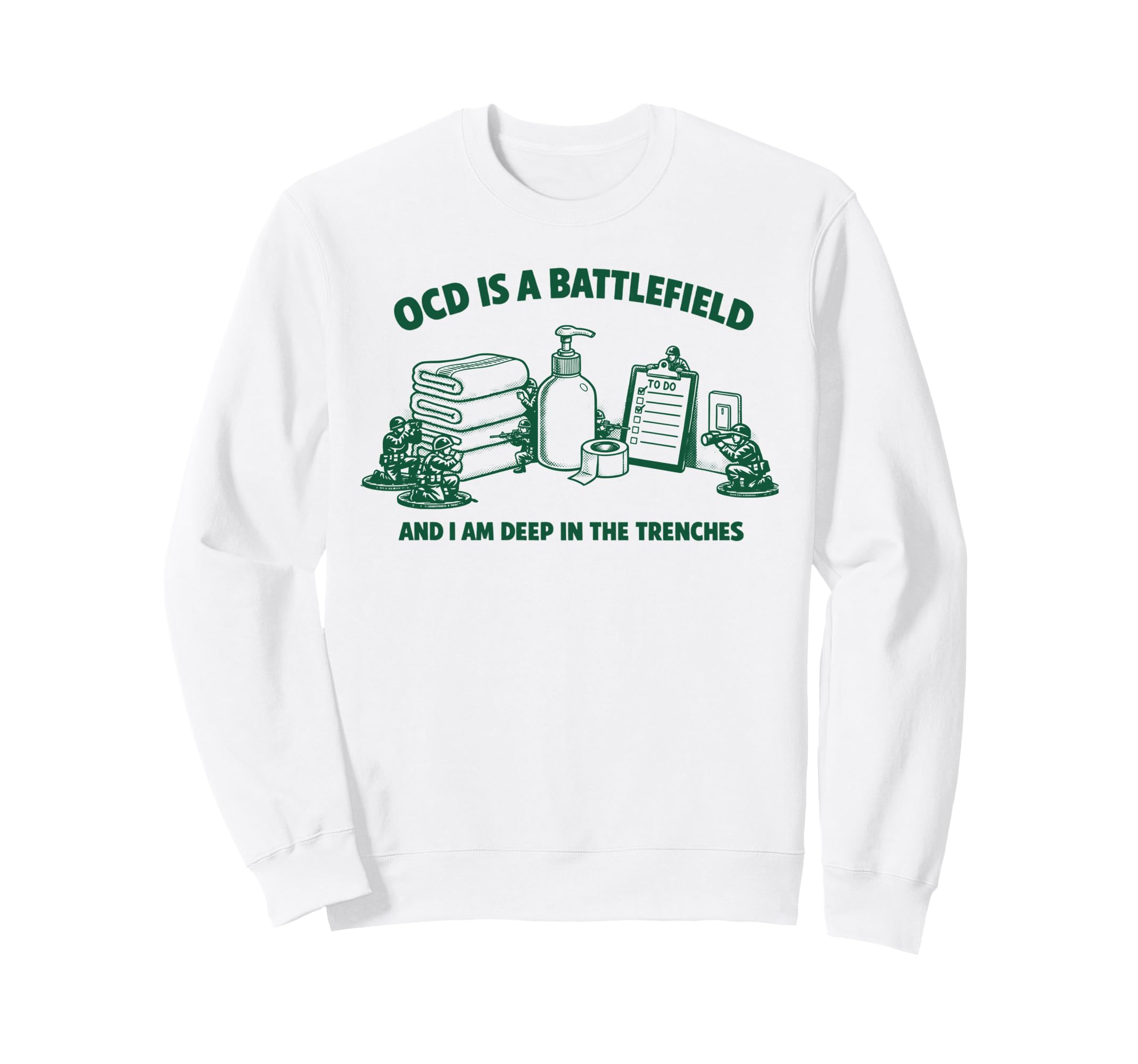 Mental Health Meme Im Deep Trenches Sweatshirt - Custom Art Print Unisex - T-Shirt, Sweatshirt, Hoodie