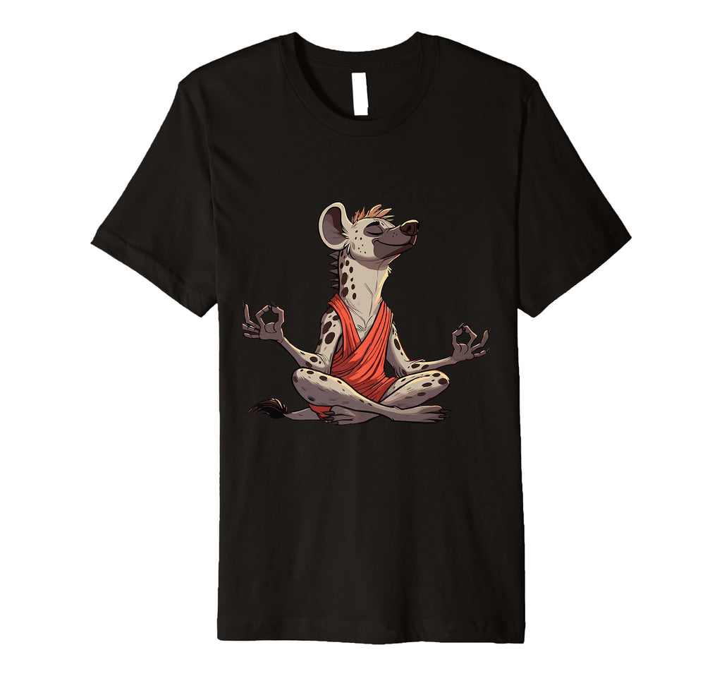 Meditation Hyena Yoga Pose Relaxing T-Shirt - Fun Novelty Design Unisex - T-Shirt, Sweatshirt, Hoodie