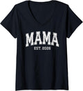 Custom Mama Est Mom Est Birthday Wife Xmas Grandma Unisex T-shirt, Sweatshirt, Hoodie, Long Sleeve Tee - T-Shirt, Sweatshirt, Hoodie