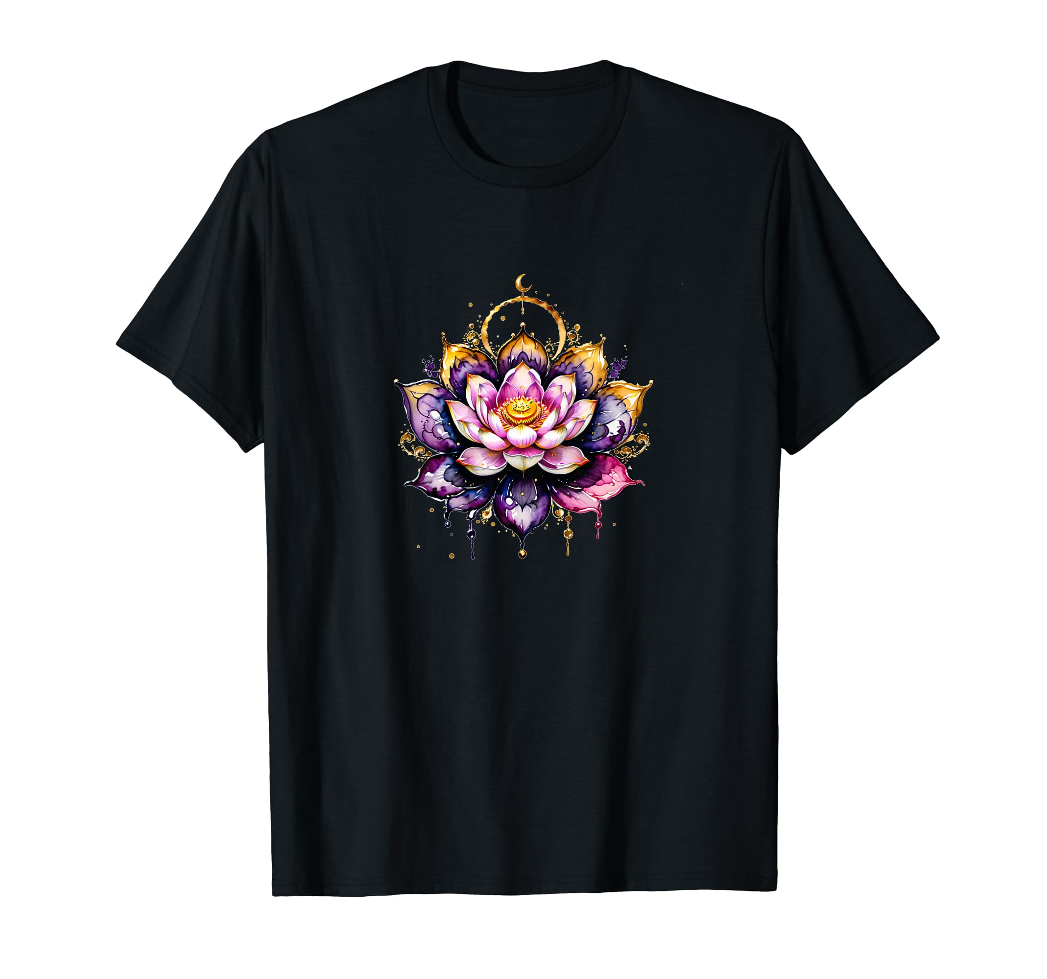Lotus Flower Yoga Meditation Spiritual T-Shirt - Unique Graphic Unisex - T-Shirt, Sweatshirt, Hoodie