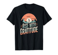 Rise Gratitude Sunrise Mindfulness Yoga T-Shirt - Custom Art Print Unisex - T-Shirt, Sweatshirt, Hoodie