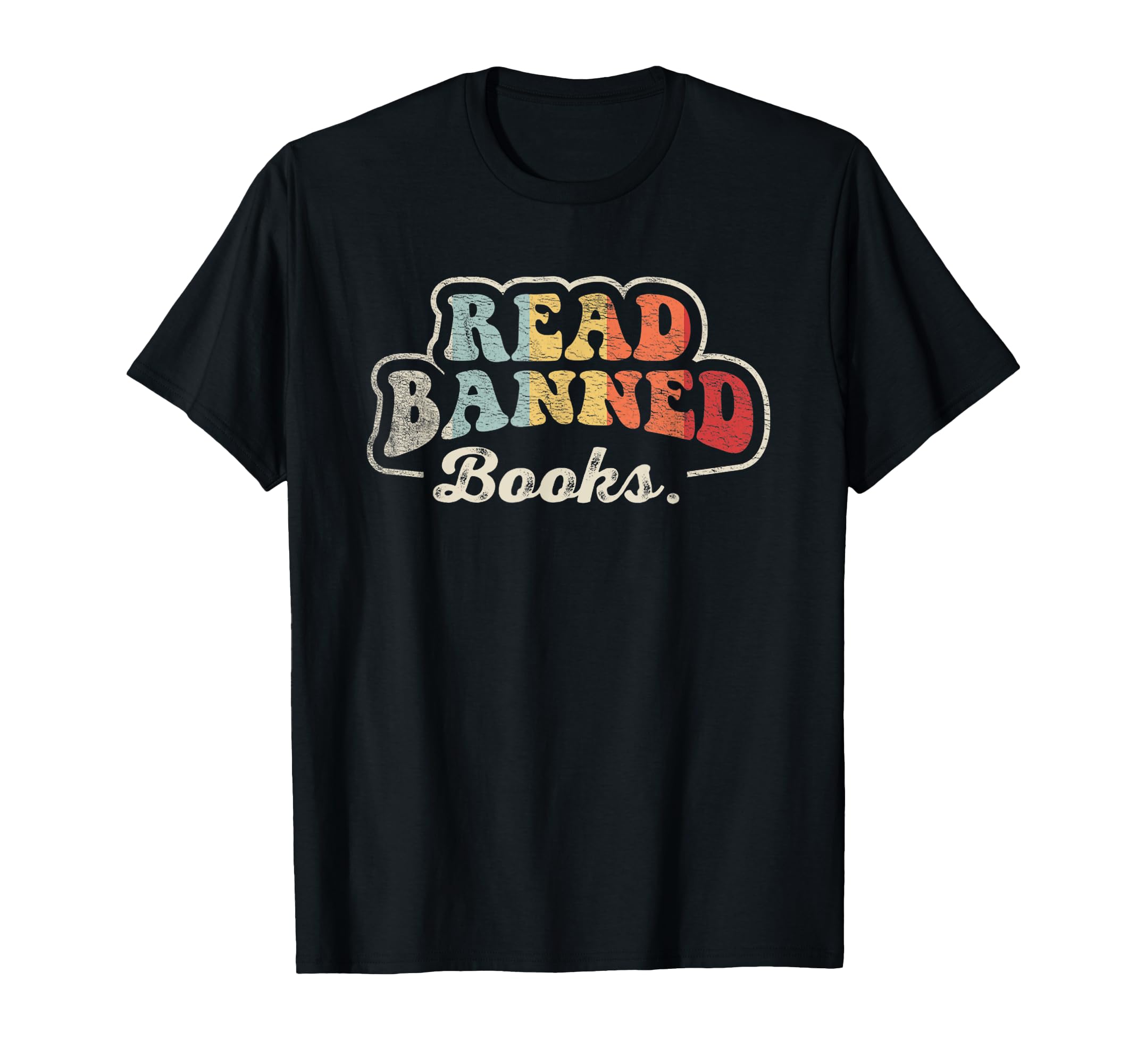 Read Banned Books Bold Typography T-Shirt - Custom Art Print for Adults - T-Shirt, Sweatshirt, Hoodie