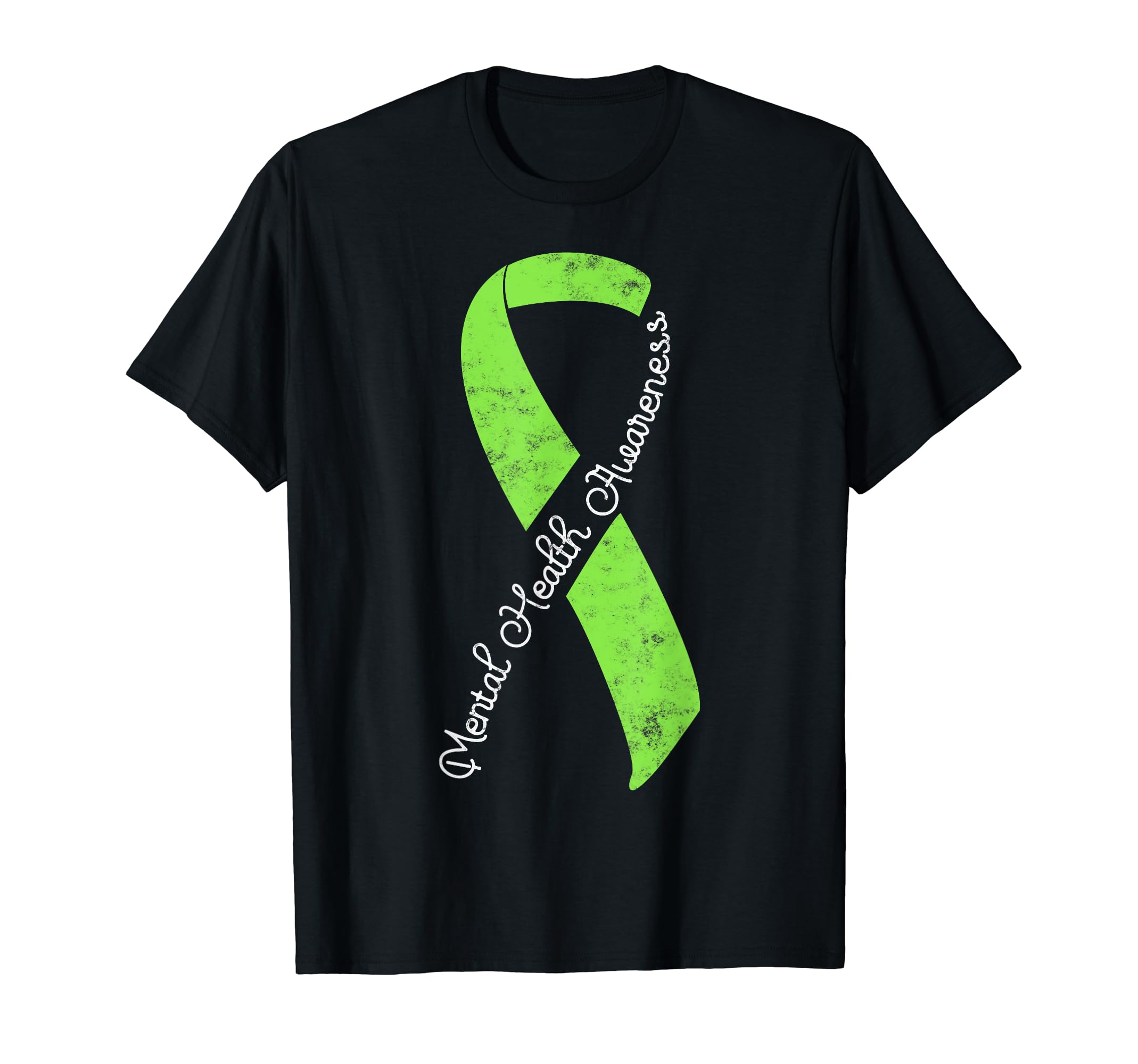 Green Ribbon Mental Health Awareness Month T-Shirt - Unique Graphic Unisex - T-Shirt, Sweatshirt, Hoodie