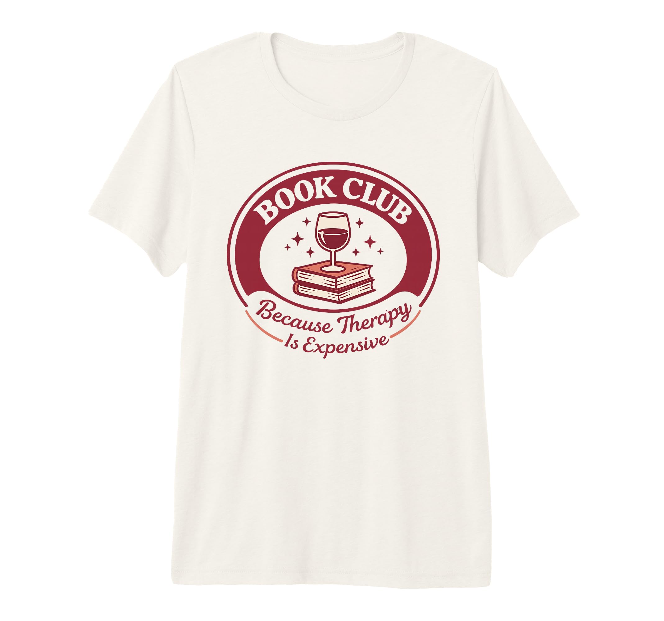 Book Club Because Therapy Is Expensive T-Shirt - Trendy Graphic for Adults - T-Shirt, Sweatshirt, Hoodie