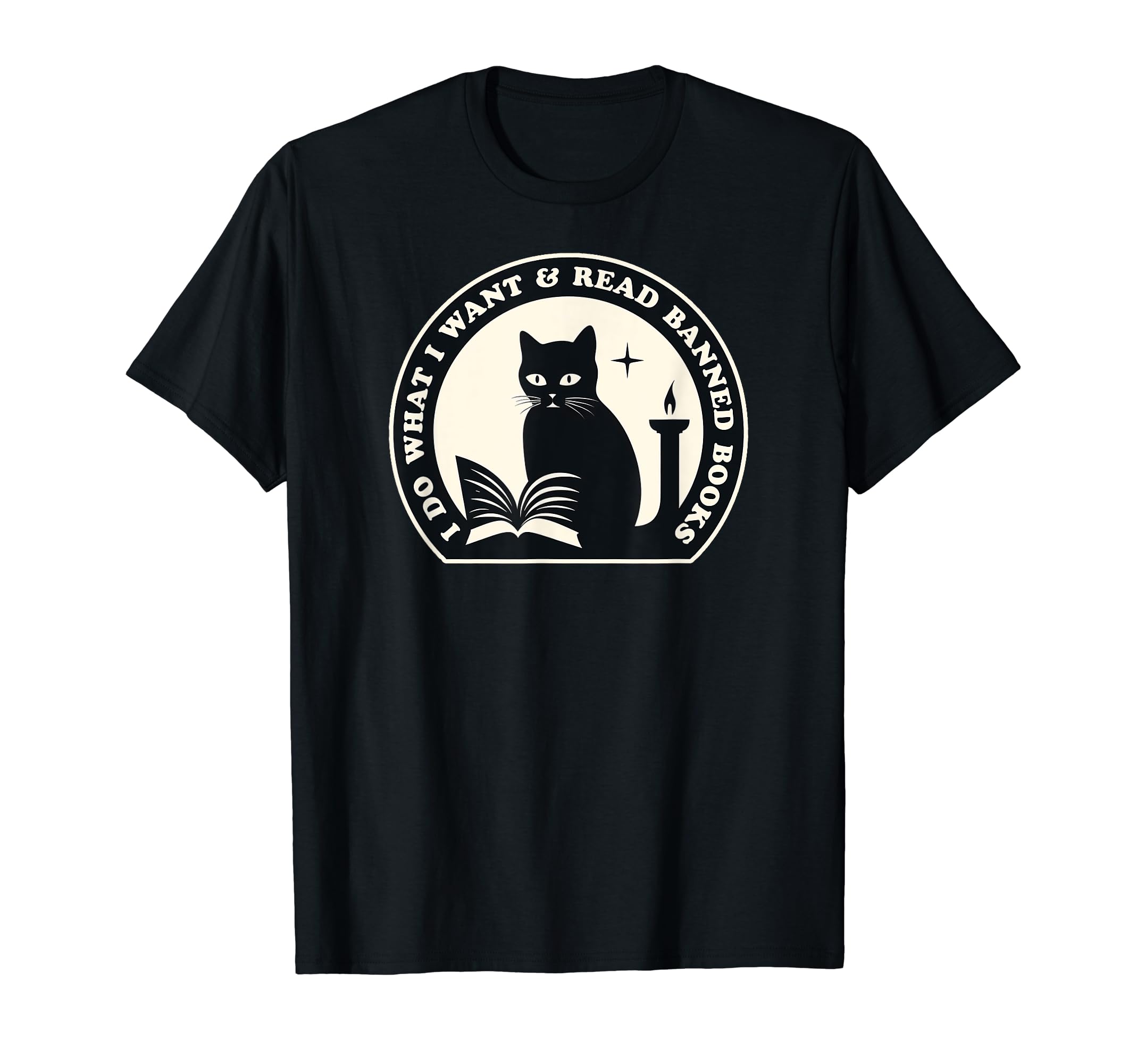 Ill Read What I Want Cat Reading Banned T-Shirt - Unique Graphic Men Women - T-Shirt, Sweatshirt, Hoodie