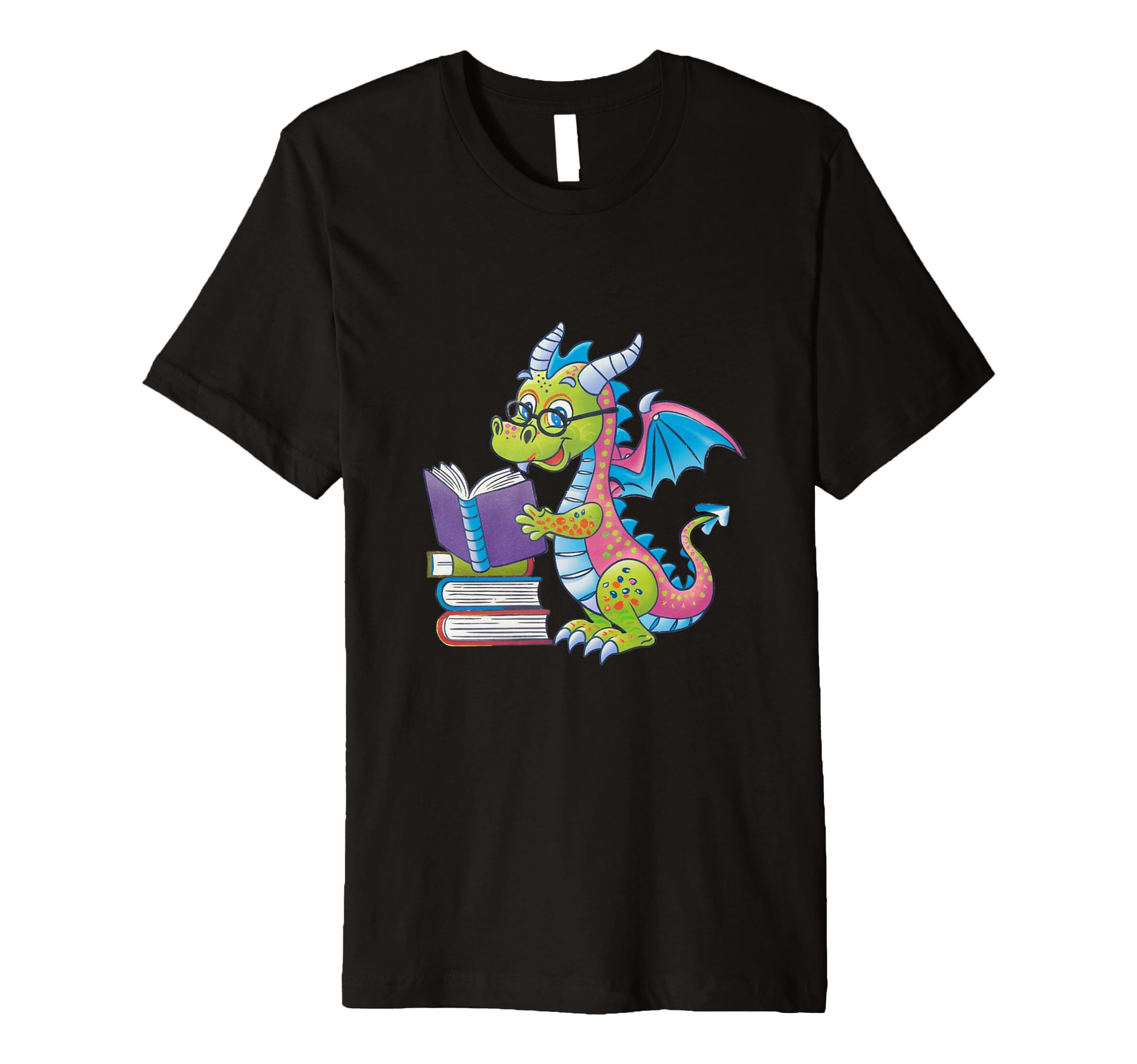 Bookworm Book Lover Dragon Reading T-Shirt - Novelty Apparel Men Women - T-Shirt, Sweatshirt, Hoodie