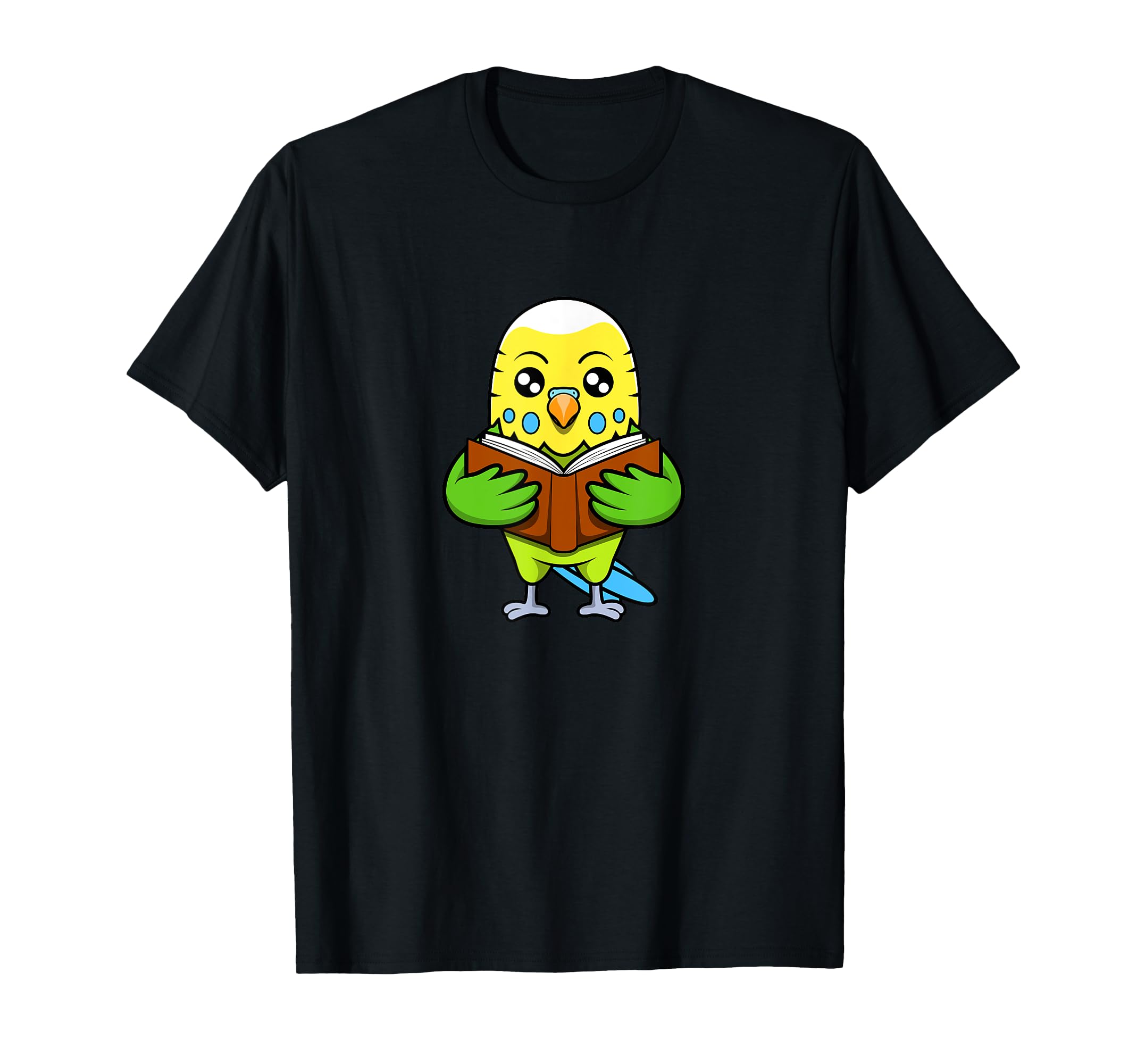 Budgie Reading Books Student T-Shirt - Novelty Apparel Men Women - T-Shirt, Sweatshirt, Hoodie