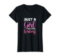 Just Who Loves Writing Author Writer T-Shirt - Aesthetic Graphic Unisex - T-Shirt, Sweatshirt, Hoodie