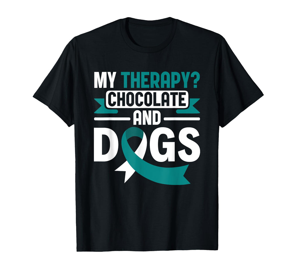 My Therapy Chocolate Dogs Ptsd T-Shirt - Aesthetic Graphic for Adults - T-Shirt, Sweatshirt, Hoodie
