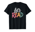 Lets Read Book Nerd Reading Book T-Shirt - Custom Art Print Men Women - T-Shirt, Sweatshirt, Hoodie