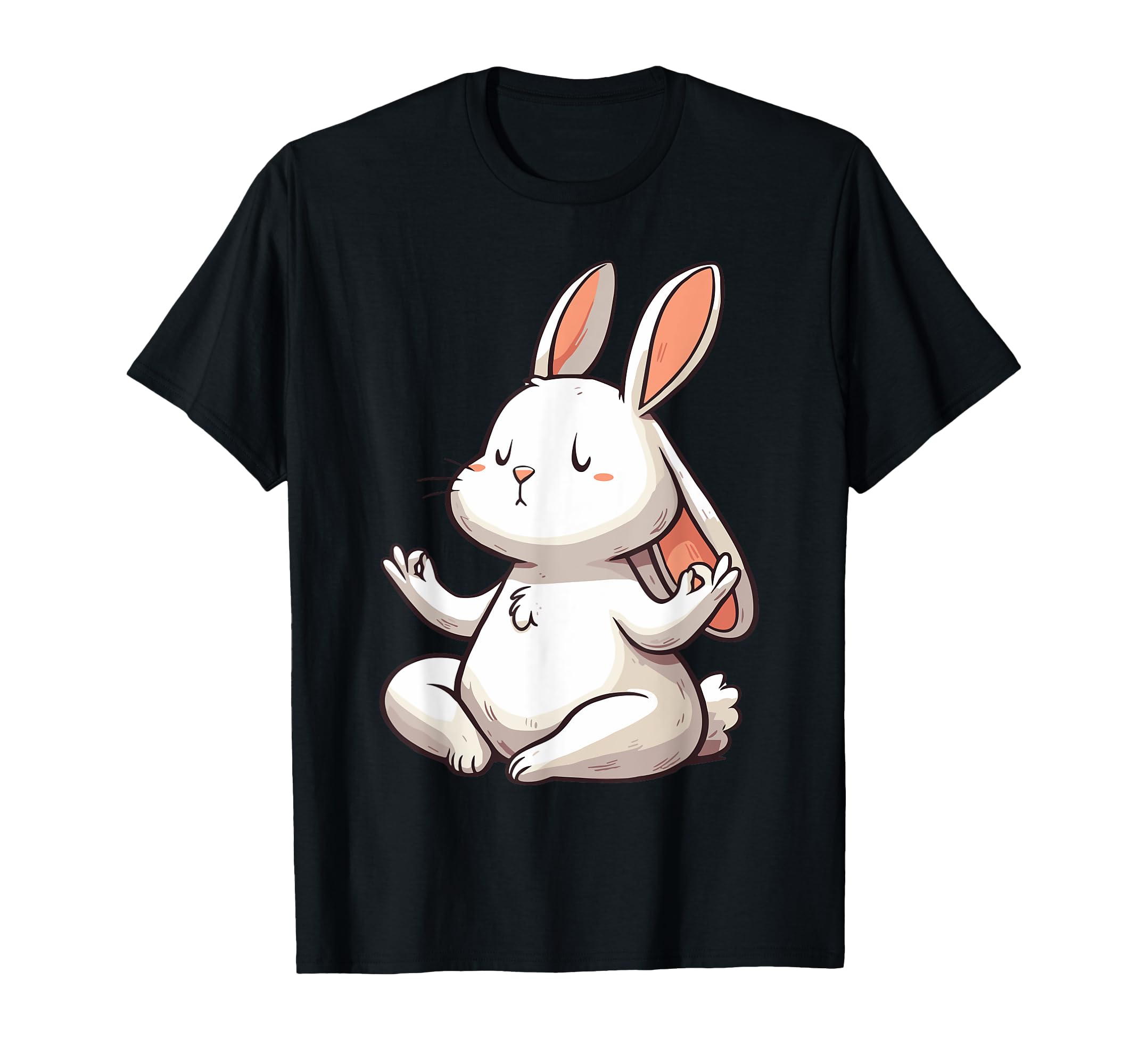 Meditation Rabbit Yoga Pose Relaxing T-Shirt - Novelty Apparel Men Women - T-Shirt, Sweatshirt, Hoodie