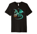 Dragon Book Lovers Reading Teacher Librarian T-Shirt - Graphic Print Unisex - T-Shirt, Sweatshirt, Hoodie