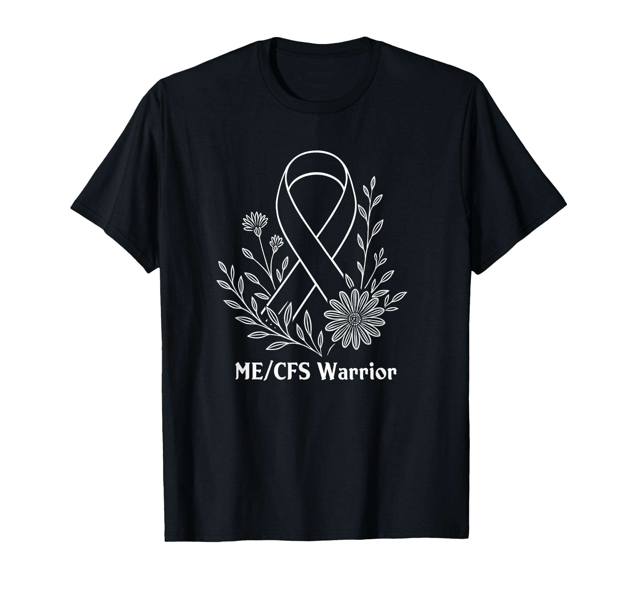 Me Cfs Awareness Warrior Floral T-Shirt - Novelty Apparel Men Women - T-Shirt, Sweatshirt, Hoodie