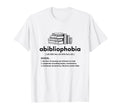 Abibliophobia Funny Reading Book Nerd T-Shirt - Minimalist Print Men Women - T-Shirt, Sweatshirt, Hoodie