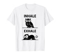 Funny Yoga Inhale Exhale Pooping T-Shirt - Casual Everyday Wear Unisex - T-Shirt, Sweatshirt, Hoodie