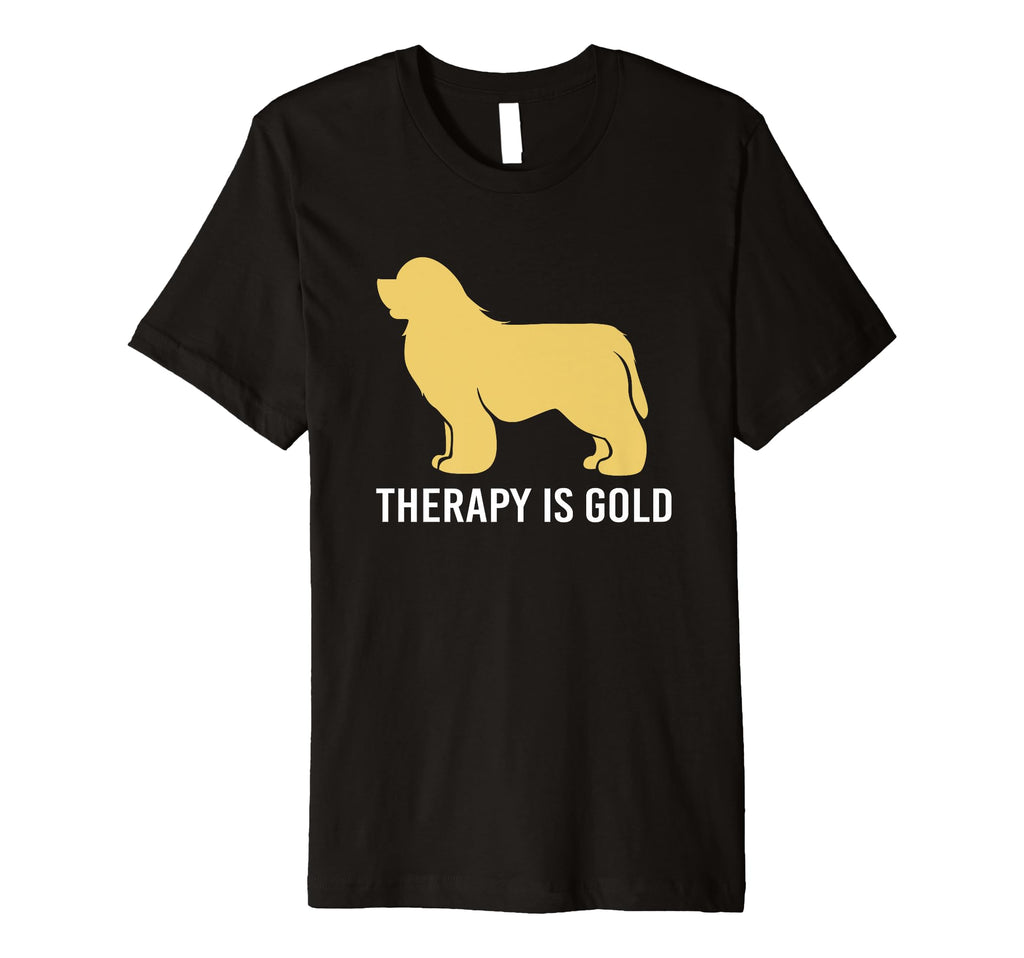 My Therapy Is Gold Golden Retriever Therapy T-Shirt - Graphic Print Unisex - T-Shirt, Sweatshirt, Hoodie