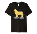 My Therapy Is Gold Golden Retriever Therapy T-Shirt - Graphic Print Unisex - T-Shirt, Sweatshirt, Hoodie
