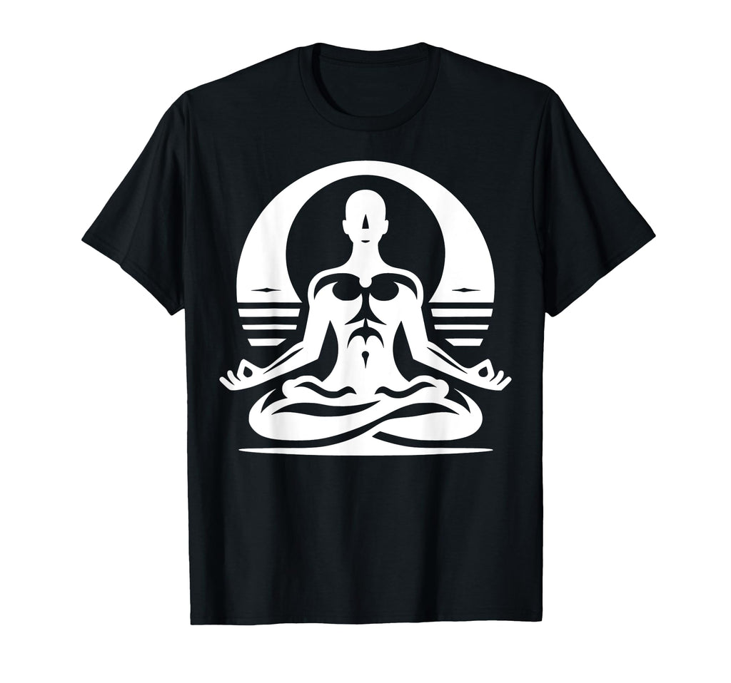Meditating Figure Zen Meditation T-Shirt - Casual Everyday Wear Men Women - T-Shirt, Sweatshirt, Hoodie