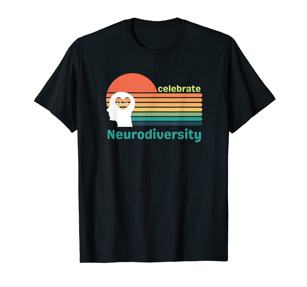 Celebrate Neurodiversity Sunset T-Shirt - Aesthetic Graphic Men Women - T-Shirt, Sweatshirt, Hoodie