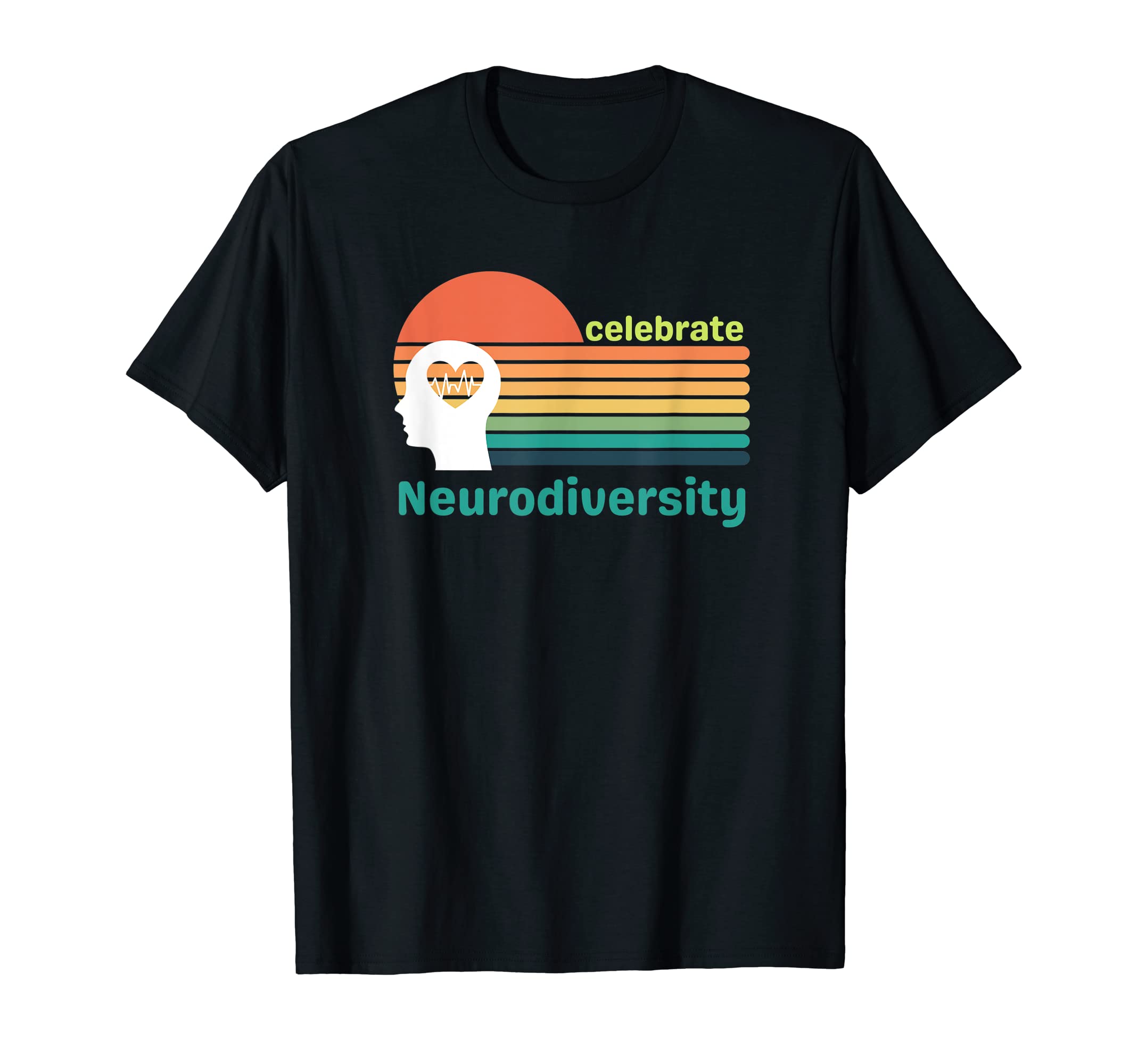 Celebrate Neurodiversity Sunset T-Shirt - Aesthetic Graphic Men Women - T-Shirt, Sweatshirt, Hoodie