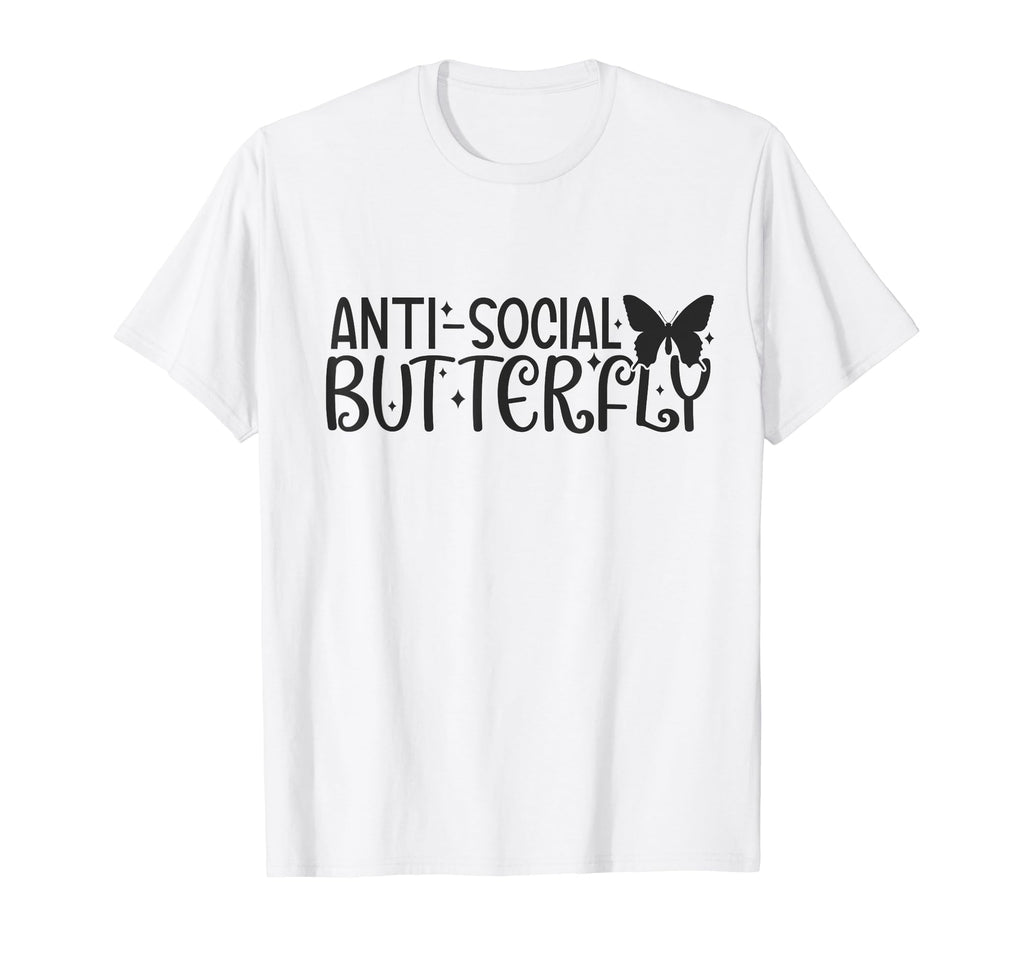 Anti Butterfly Social Shy T-Shirt - Aesthetic Graphic Men Women - T-Shirt, Sweatshirt, Hoodie