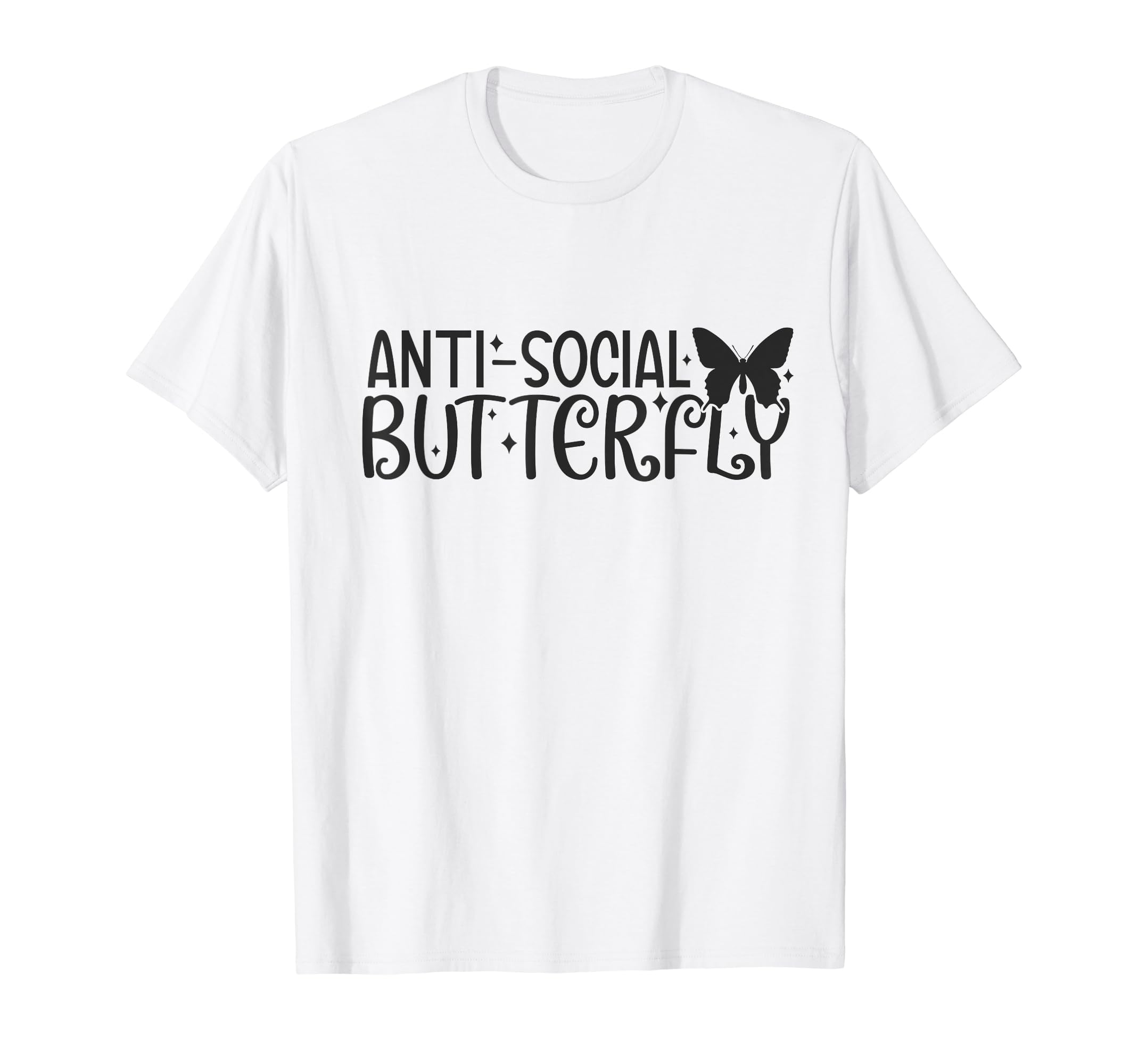 Anti Butterfly Social Shy T-Shirt - Aesthetic Graphic Men Women - T-Shirt, Sweatshirt, Hoodie