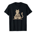 Meditation Cat Yoga Pose Relaxing T-Shirt - Fun Novelty Design Unisex - T-Shirt, Sweatshirt, Hoodie
