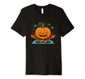 Meditation Pumpkin Yoga Pose T-Shirt - Casual Everyday Wear Men Women - T-Shirt, Sweatshirt, Hoodie