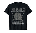 My Brain Is Experiencing Technical T-Shirt - Aesthetic Graphic for Adults - T-Shirt, Sweatshirt, Hoodie