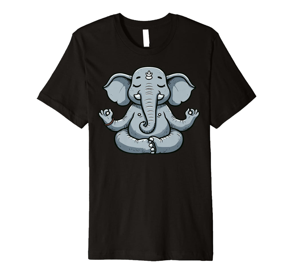 Meditation Elephant Yoga Pose T-Shirt - Casual Everyday Wear for Adults - T-Shirt, Sweatshirt, Hoodie
