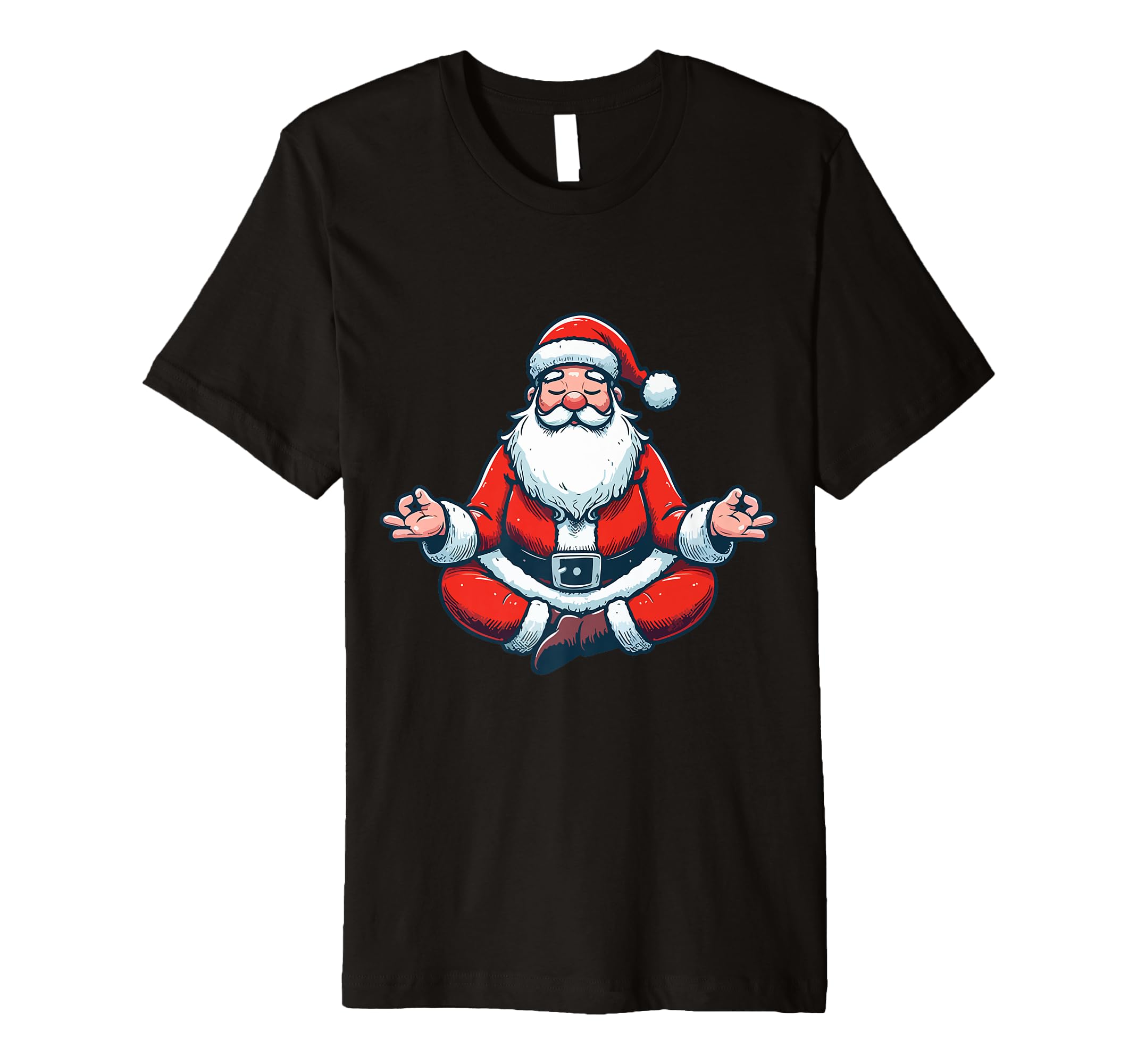 Meditation Santa Yoga Pose Relaxing T-Shirt - Trendy Graphic for Adults - T-Shirt, Sweatshirt, Hoodie