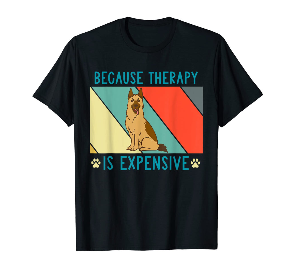 German Shepherd Owner Therapy Is T-Shirt - Trendy Graphic for Adults - T-Shirt, Sweatshirt, Hoodie