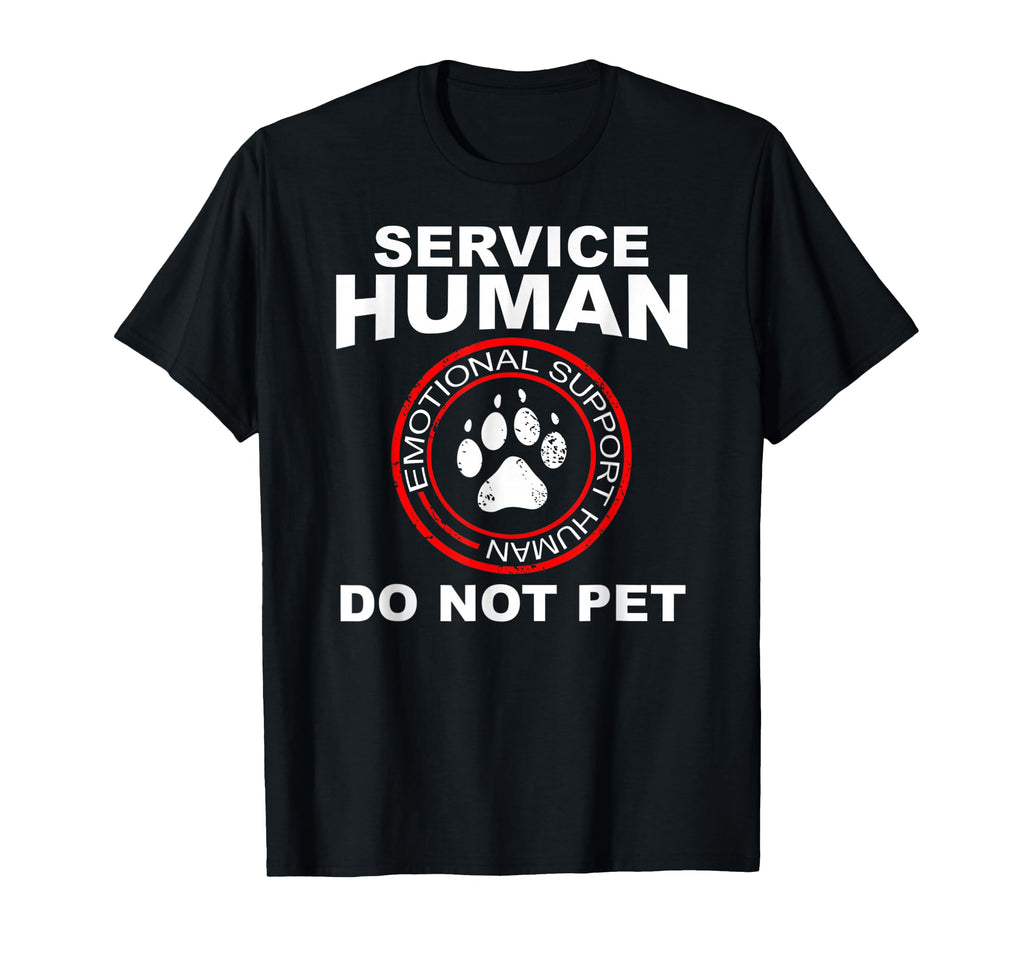 Service Human Dog Owner Emotional T-Shirt - Minimalist Print for Adults - T-Shirt, Sweatshirt, Hoodie