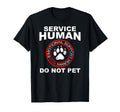 Service Human Dog Owner Emotional T-Shirt - Minimalist Print for Adults - T-Shirt, Sweatshirt, Hoodie