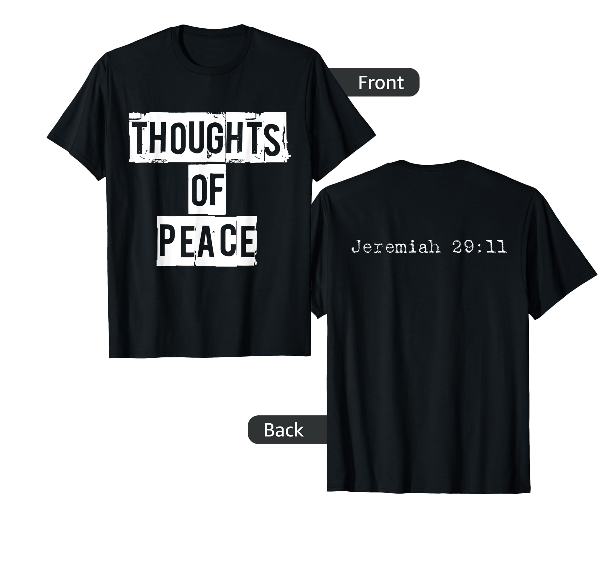 Thoughts Peace Positivity Optimism Hope T-Shirt - Custom Art Print Unisex - T-Shirt, Sweatshirt, Hoodie