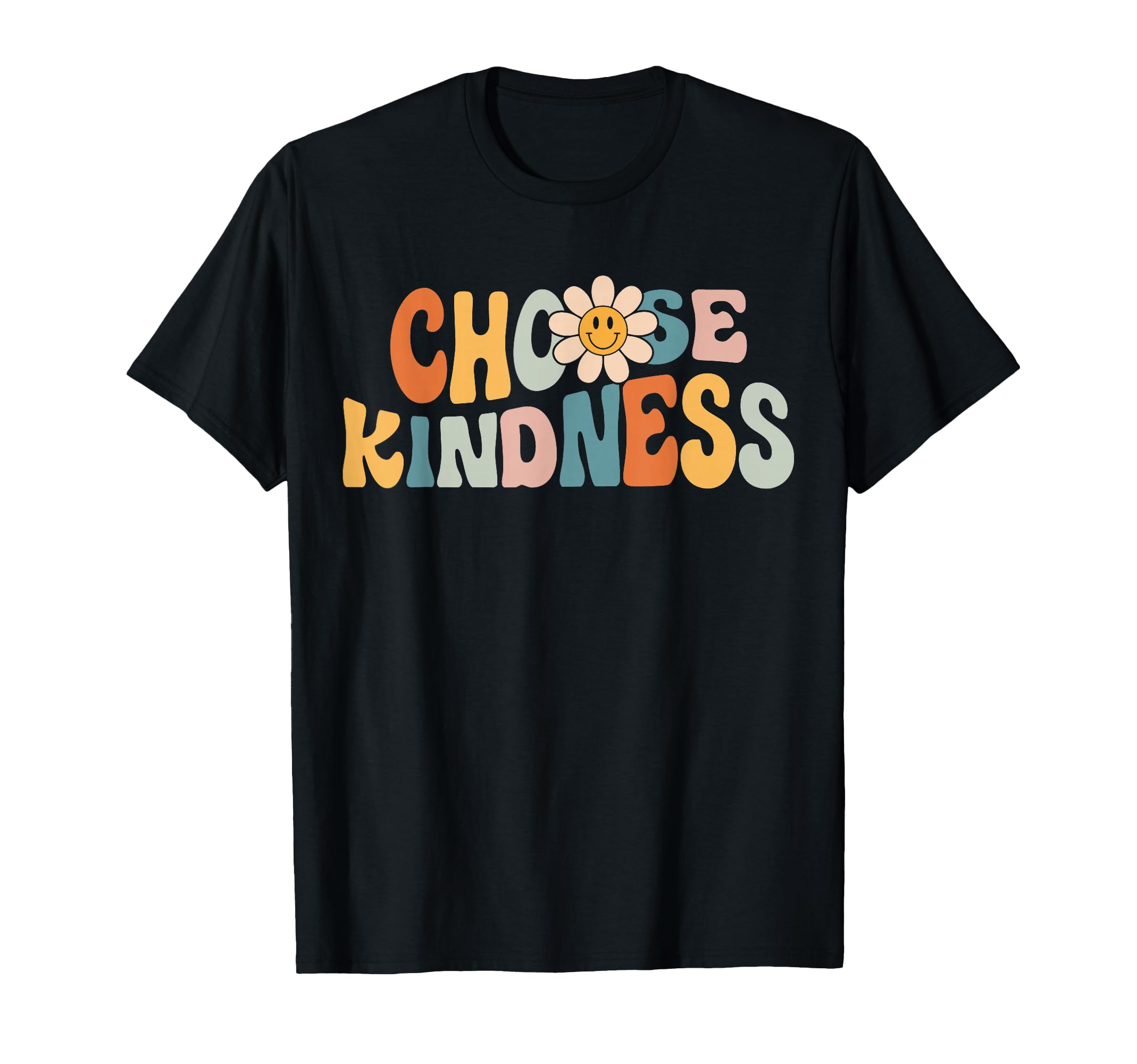 Choose Kindness Groovy Daisy Be Kind T-Shirt - Trendy Graphic Unisex - T-Shirt, Sweatshirt, Hoodie