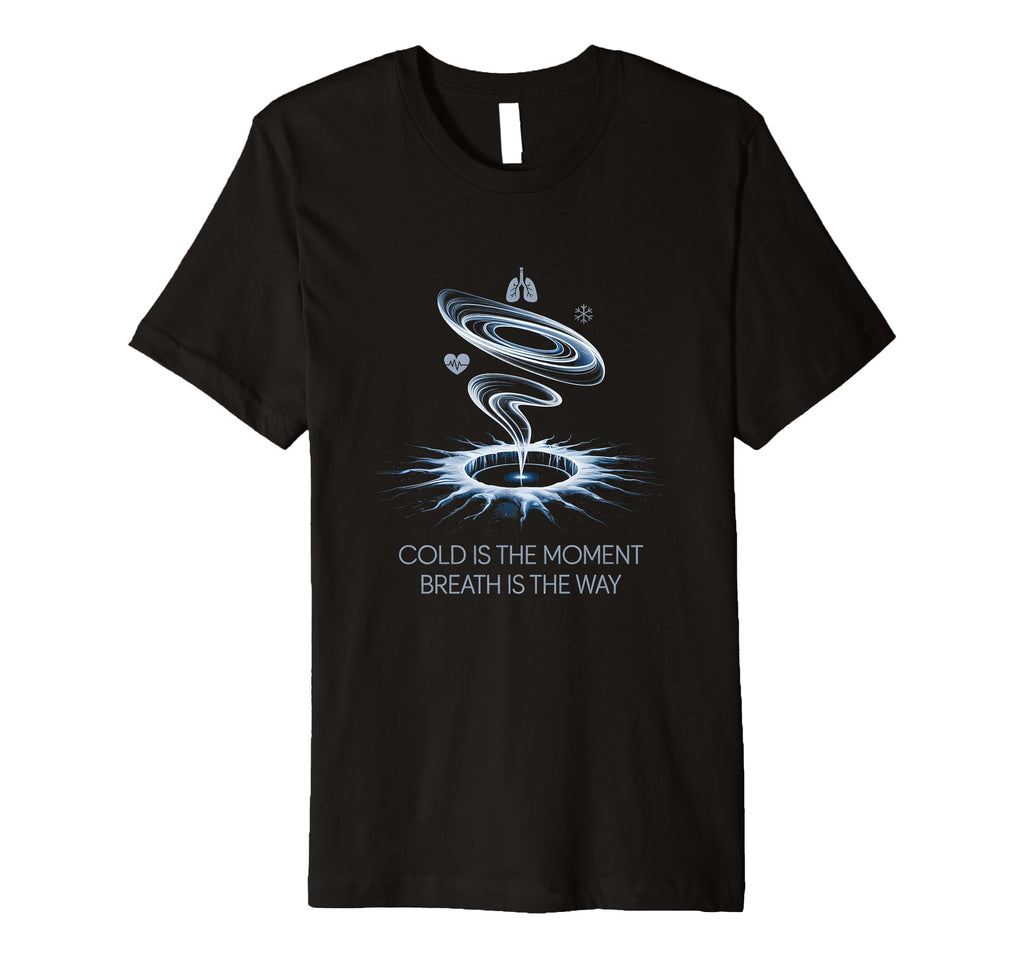 Cold Plunge Mindful Breathwork T-Shirt - Minimalist Print Men Women - T-Shirt, Sweatshirt, Hoodie