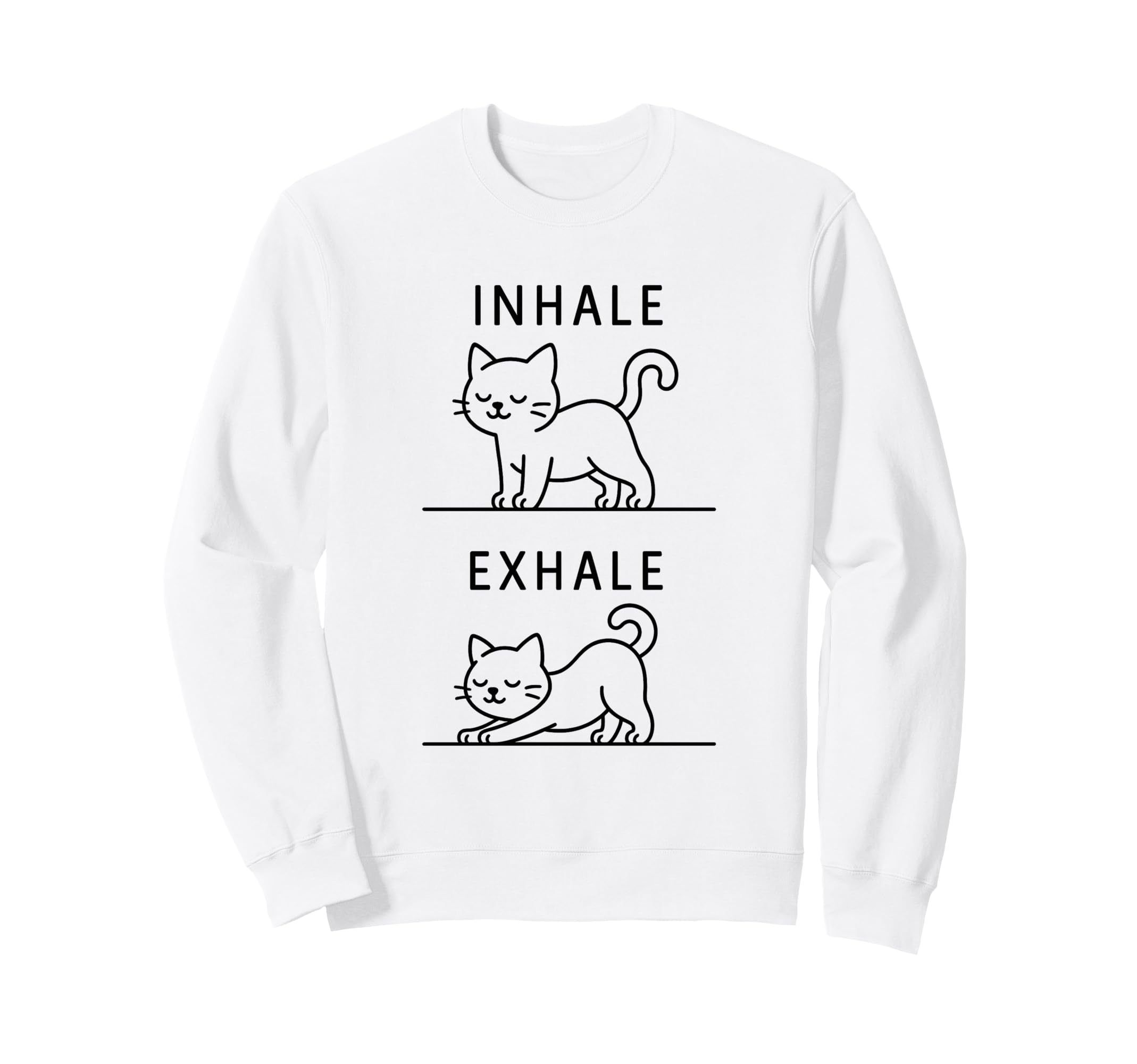 Funny Yoga Inhale Exhale Pooping Sweatshirt - Casual Everyday Wear Unisex - T-Shirt, Sweatshirt, Hoodie