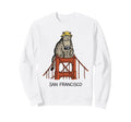 San Francisco Cat Golden Gates Sweatshirt - Unique Graphic for Adults - T-Shirt, Sweatshirt, Hoodie