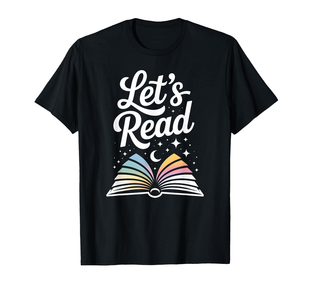 Lets Read Book Nerd Reading Book T-Shirt - Aesthetic Graphic for Adults - T-Shirt, Sweatshirt, Hoodie