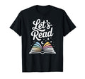 Lets Read Book Nerd Reading Book T-Shirt - Aesthetic Graphic for Adults - T-Shirt, Sweatshirt, Hoodie