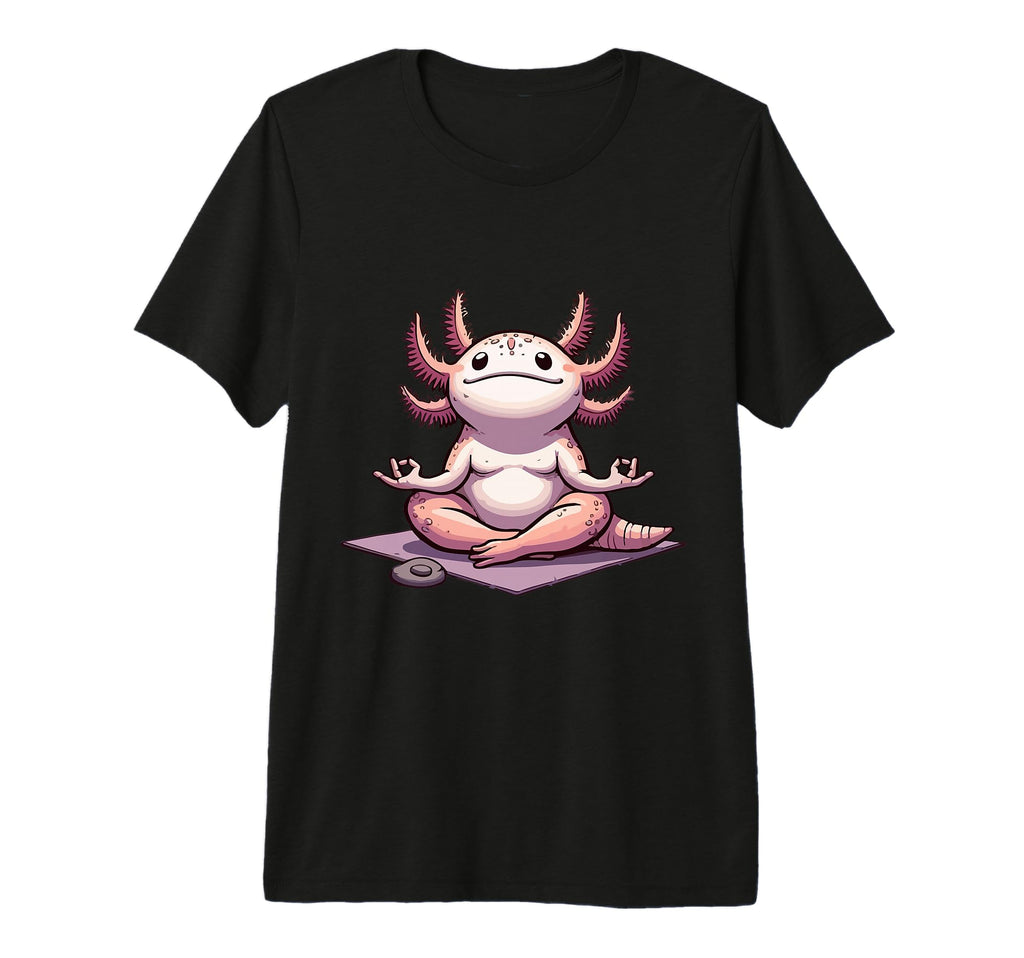 Meditation Axolotl Yoga Pose Relaxing T-Shirt - Trendy Graphic Unisex - T-Shirt, Sweatshirt, Hoodie