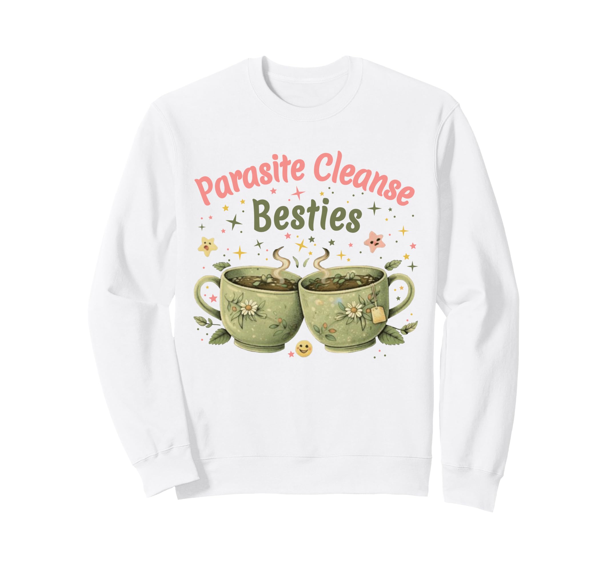 Funny Wellness Vibes Aesthetic Tea Sweatshirt - Minimalist Print Unisex - T-Shirt, Sweatshirt, Hoodie