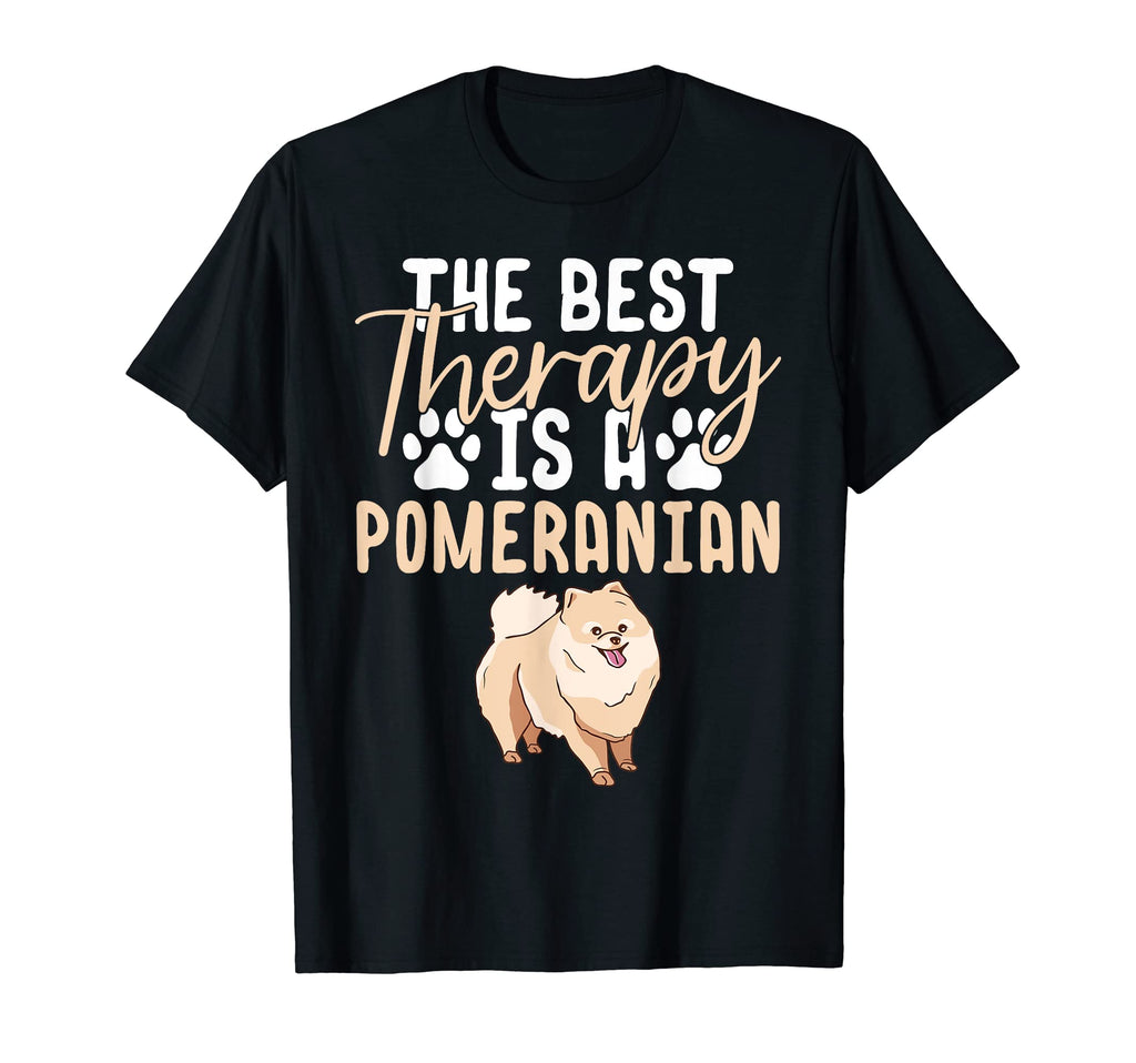 Best Therapy Is Pomeranian T-Shirt - Aesthetic Graphic for Adults - T-Shirt, Sweatshirt, Hoodie