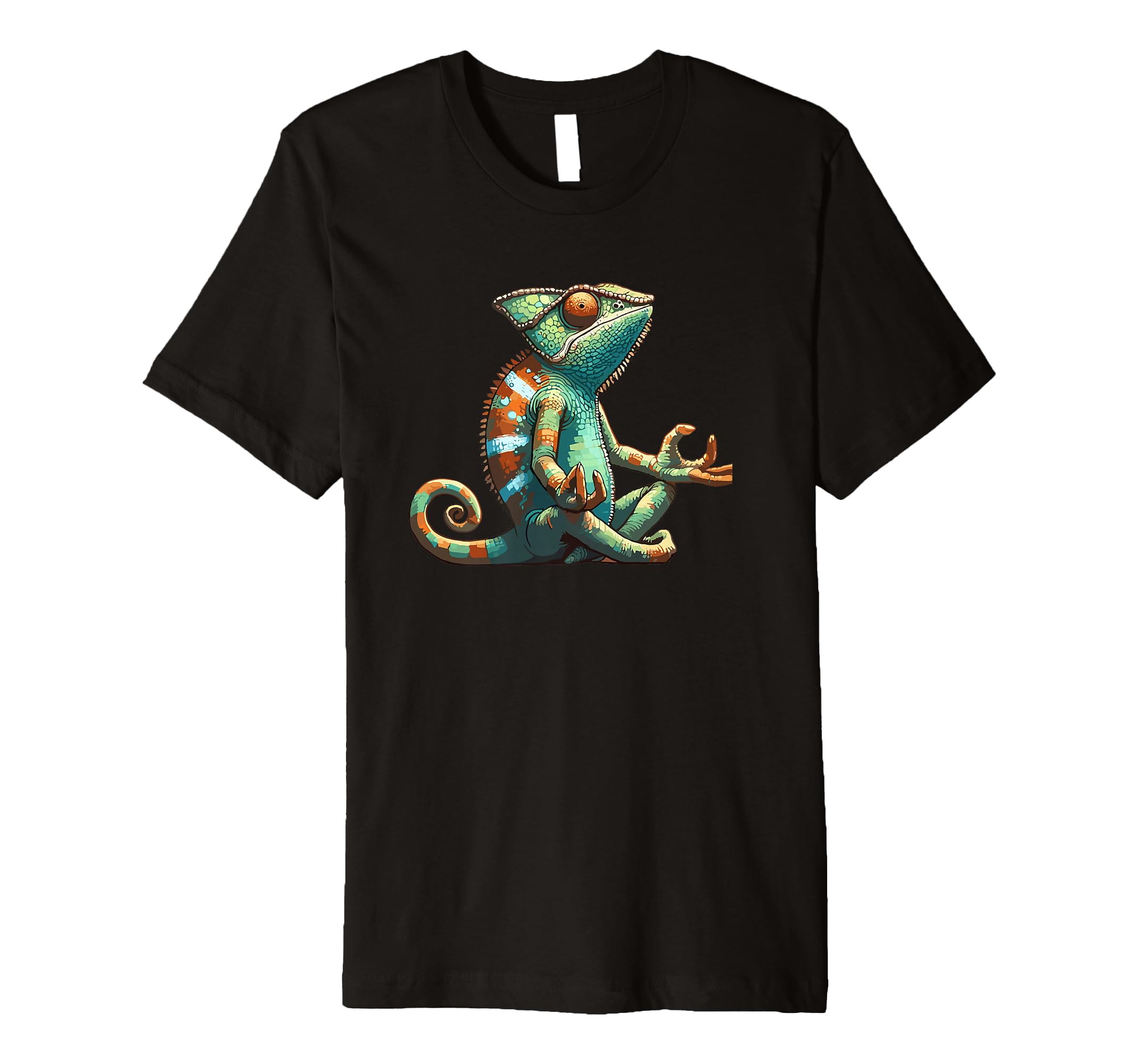 Meditation Chameleon Yoga Pose Relaxing T-Shirt - Graphic Print for Adults - T-Shirt, Sweatshirt, Hoodie