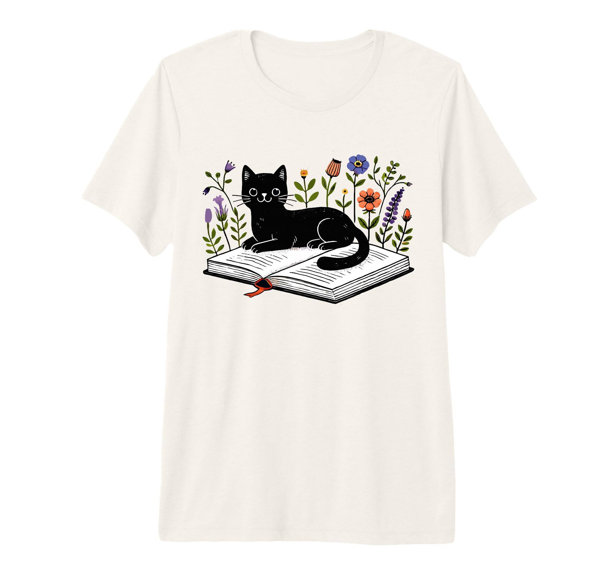 Just Who Loves Cats Book Floral T-Shirt - Aesthetic Graphic Men Women - T-Shirt, Sweatshirt, Hoodie