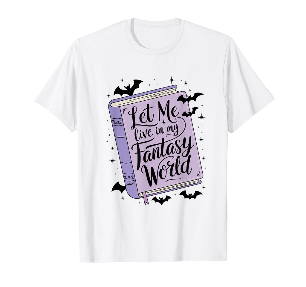 Fantasy Book Lover Purple Aesthetic T-Shirt - Minimalist Print for Adults - T-Shirt, Sweatshirt, Hoodie