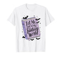 Fantasy Book Lover Purple Aesthetic T-Shirt - Minimalist Print for Adults - T-Shirt, Sweatshirt, Hoodie