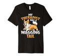 Corgi Therapy Service Dog T-Shirt - Streetwear Style for Adults - T-Shirt, Sweatshirt, Hoodie